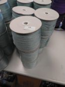 Nine Rolls of Pale Blue Braided Ribbon