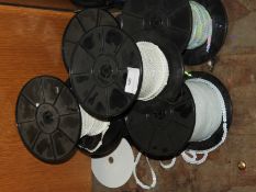 Six Rolls of White Sequins