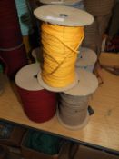 Three Rolls of Assorted Hoodie Drawstring Cord