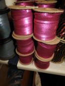 Six Rolls of Pink Sequins