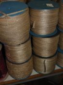 Six Rolls of Cream & Copper Braid