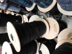 Three Rolls of Large Black Sequins