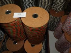Six Rolls of Red & Green Ribbon