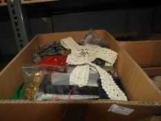 Box Containing 40 Mixed Haberdashery Items (as per