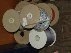 Six Rolls of Assorted Braided Ribbon
