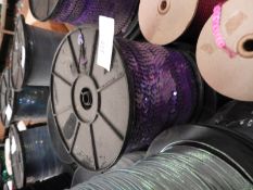 Three Rolls of Purple Sequins