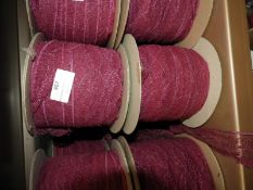 Six Rolls of Lilac Lace Edging