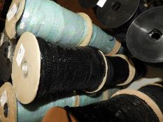 Three Rolls of Black Sequins