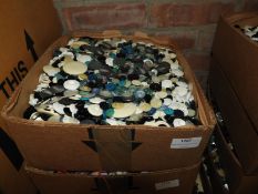 Box Containing a Large Quantity of Assorted Button