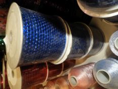Three Rolls Containing 45m of Blue Sequins