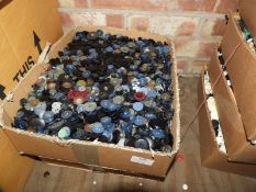 Box Containing a Large Quantity of Assorted Button