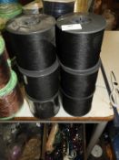 Six Rolls of Black Braid