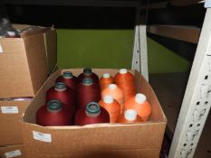 Twelve Cones of Assorted Threads (As Per Photograp