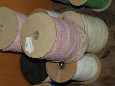 Six Rolls of Assorted Lace Ribbon Edging