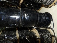 Six Rolls of Navy Blue Sequins