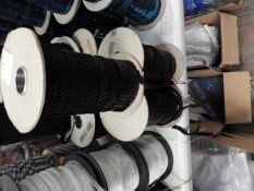 Three Rolls of Large Black Sequins