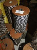 Six Rolls of Black & White Ribbon