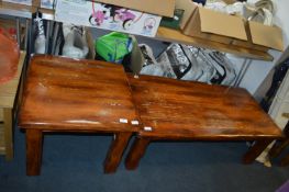 Pair of Rustic Coffee Tables