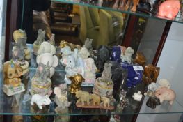 Twenty One Assorted Elephants