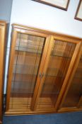 Glass Fronted Double Door Display Cabinet