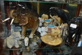 Eight Assorted Elephants