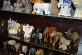 Twelve Assorted Small Elephants