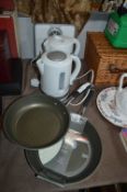 Two New Stella Frying Pans, Two New Electric Kettl