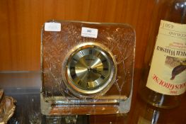 Crystal Sun Form Sasaki Quarts Clock