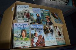 Box of Paperback Romance Novels