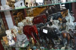 Thirteen Assorted Elephants