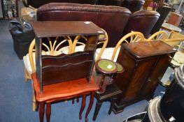 Nest of Tables, Magazine Rack, Plant Stand and a C