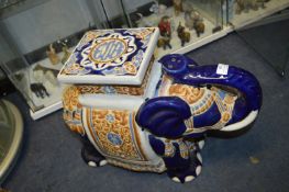 Blue Elephant Plant Stand