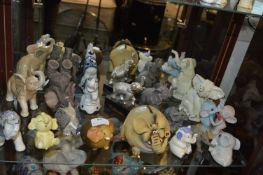 Sixteen Assorted Elephants