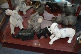 Six Assorted Elephants