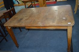 Oak Wind Out Dining Table on Taper Legs