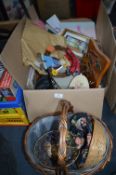Assortment of Baskets, Photo Frames, etc.