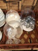 Assorted Cake Domes and Sundae Glasses
