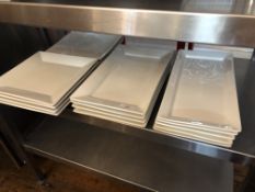 Sixteen Square Serving Plates