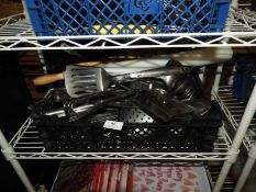 Assorted Stainless Steel Kitchen Tools Including C