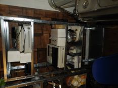 Bay of Boltless Five Tier Galvanized Shelving