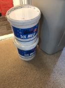 Two Tubs of De-Icing Salt