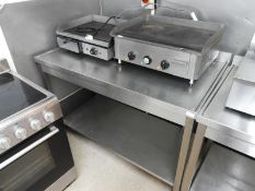 Stainless Steel Preparation Table with Under Shelf