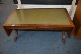 Leather Topped Coffee Table