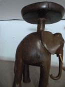 Small Side Table on Elephant Base