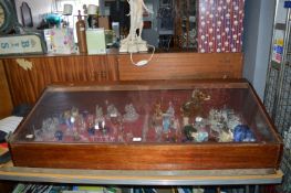 Mahogany & Perspex Display Cabinet