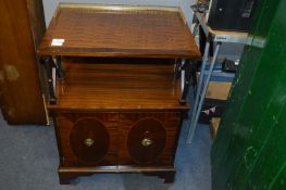 Mahogany Effect Drinks Cabinet