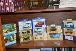 Thirteen Boxed Vintage Advertising Vehicle and Two