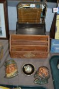 Vintage Mirror, Letter Rack, Wall Plaques, etc.