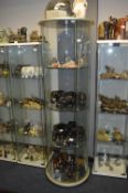 Circular Glass Display Cabinet (No Door) 182cm x 5