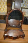 Bow Fronted Mahogany Dressing Table Mirror (AF)